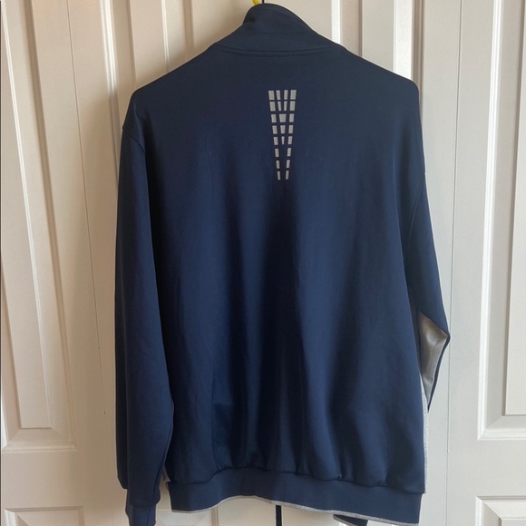 TBMPOY Men's Athletic 2 Piece Tracksuit in Navy and Gray - Picture 4 of 11